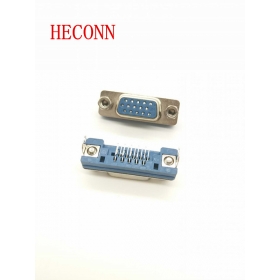 SLIM/VGA15F/正向沉板長(zhǎng)體/CL1.5/針長(zhǎng)2.1 藍(lán)PA66/鐵殼霧面鍍鎳